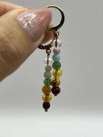 Orecchini 7 Chakra 🌈 con pietre naturali vere – Gioielli artigianali spirituali