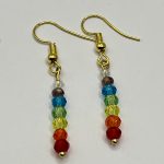 Orecchini con cristalli colorati 🌈 dei 7 Chakra – Gioielli artigianali spirituali