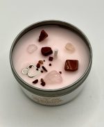 Candela portafortuna profumata con cristalli ~ Amore & Relazioni 💖🍀