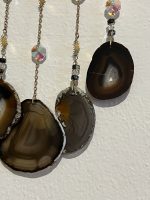Acchiappasogni a forma di luna con Onice e Agata Nera – Protezione & Energia - immagine 5