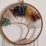 Acchiappasogni Albero della Vita con Pietre dei 7 Chakra e Agata Naturale