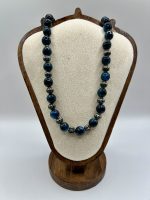 Collana con Pietre di Agata Blu Sfaccettata – Calma, Comunicazione e Armonia - immagine 2
