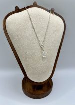 💎 Catena in Argento 70 cm, con Diamantino di Herkimer