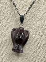 Collana in acciaio chirurgico con ciondolo Angelo in Ametista – Protezione e spiritualità - immagine 3