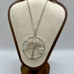 Collana con Ciondolo Albero della Vita in Quarzo Rosa – Amore e Armonia 🌸