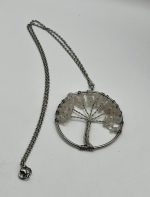 Collana con Ciondolo Albero della Vita in Quarzo Rosa – Amore e Armonia 🌸 - immagine 3