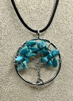Collana Albero della Vita con pietra Turchese – Protezione e Saggezza 💙