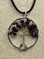 Collana Albero della Vita con Granato – Forza, Passione e Rinascita ❤️