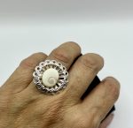 Anello in Filigrana Argentata Regolabile con Occhio di Santa Lucia Vero – Fatto a Mano - immagine 6
