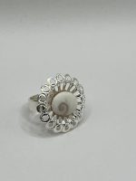 Anello in Filigrana Argentata Regolabile con Occhio di Santa Lucia Vero – Fatto a Mano - immagine 4