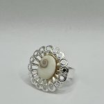 Anello in Filigrana Argentata Regolabile con Occhio di Santa Lucia Vero – Fatto a Mano - immagine 5