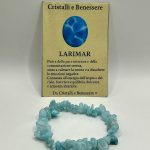 Bracciale Elastico con Pietre Naturali di Larimar – Pace e Serenità Interiore