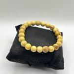Bracciale Elastico con Perle in Legno di Palo Santo 8 mm – Energia, Purificazione e Protezione