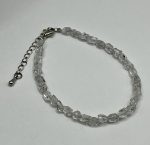 💎 Bracciale “Luce Pura” con Diamantino di Herkimer Naturale Grezzo – Energia e Chiarezza Interiore