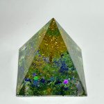 Piramide Energetica “Albero della Vita” con Quarzo Citrino e Brillantini – Armonia e Prosperità