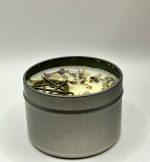 🔮 Candela Protettiva con Ametista, Salvia Bianca e Cera d’Api Naturale - immagine 3