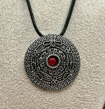Ciondolo in Filigrana Sarda con Corallo Rosso su Cordoncino Nero❤️ - immagine 2