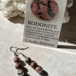 Orecchini Artigianali con Rodonite – Guarigione del Cuore e Dolcezza Emotiva❤️