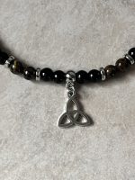 Collana da Uomo con Ossidiana, Occhio di Tigre e Nodo Celtico – Forza, Protezione e Saggezza Antica - immagine 4