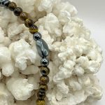 Collana da Uomo con Occhio di Tigre ed Ematite – Forza, Equilibrio e Protezione Energetica