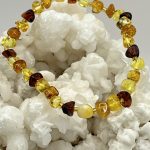 Braccialetto in Ambra Naturale – Benessere, Calma e Protezione per la Dentizione💛🧡