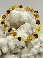 Braccialetto in Ambra Naturale – Benessere, Calma e Protezione per la Dentizione💛🧡
