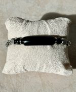 Bracciale Uomo in Acciaio e Onice Nera – Protezione, Forza ed Eleganza