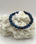 Bracciale Elastico in Occhio di Gatto 8 mm – Intuizione, Protezione e Luce Interiore🐱