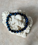 Bracciale Elastico in Occhio di Gatto 8 mm – Intuizione, Protezione e Luce Interiore🐱 - immagine 2
