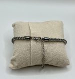 Bracciale Uomo in Acciaio con Sette Pietre di Occhio di Tigre – Forza, Protezione e Determinazione - immagine 2
