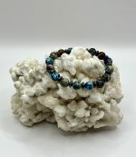 Bracciale con Giada Imperiale Blu e Ematite – Equilibrio ed Energia Protettiva - immagine 2