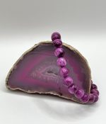 Bracciale con Agata Fucsia – Energia, Vitalità e Forza Interiore - immagine 2