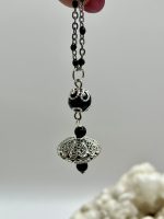 Collana in Acciaio con Filigrana Sarda e Su Coccu con Ossidiana – Protezione ed Eleganza Artigianale - immagine 4