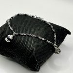 Bracciale Su Coccu in Acciaio con Ossidiana – Protezione e Tradizione Sarda