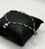 Bracciale Su Coccu in Acciaio con Ossidiana – Protezione e Tradizione Sarda