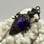 Pendolo con Ametista e Pentagramma – Saggezza, Protezione e Connessione Spirituale