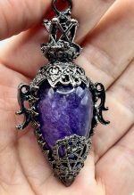 Pendolo con Ametista e Pentagramma – Saggezza, Protezione e Connessione Spirituale - immagine 3