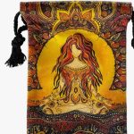 Porta-Carte da Tarocchi in Velluto Ricamato – Luna & Stelle | Custodia Magica e Organizzatore Versatile