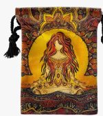 Porta-Carte da Tarocchi in Velluto Ricamato – Luna & Stelle | Custodia Magica e Organizzatore Versatile