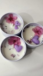 🌸 Candela Artigianale alla Lavanda – Armonia del Cuore 7 euro l una - immagine 3