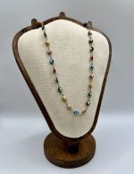 🧿 Collana “Occhi Colorati della Fortuna” – Amuleto di Protezione Multicolore