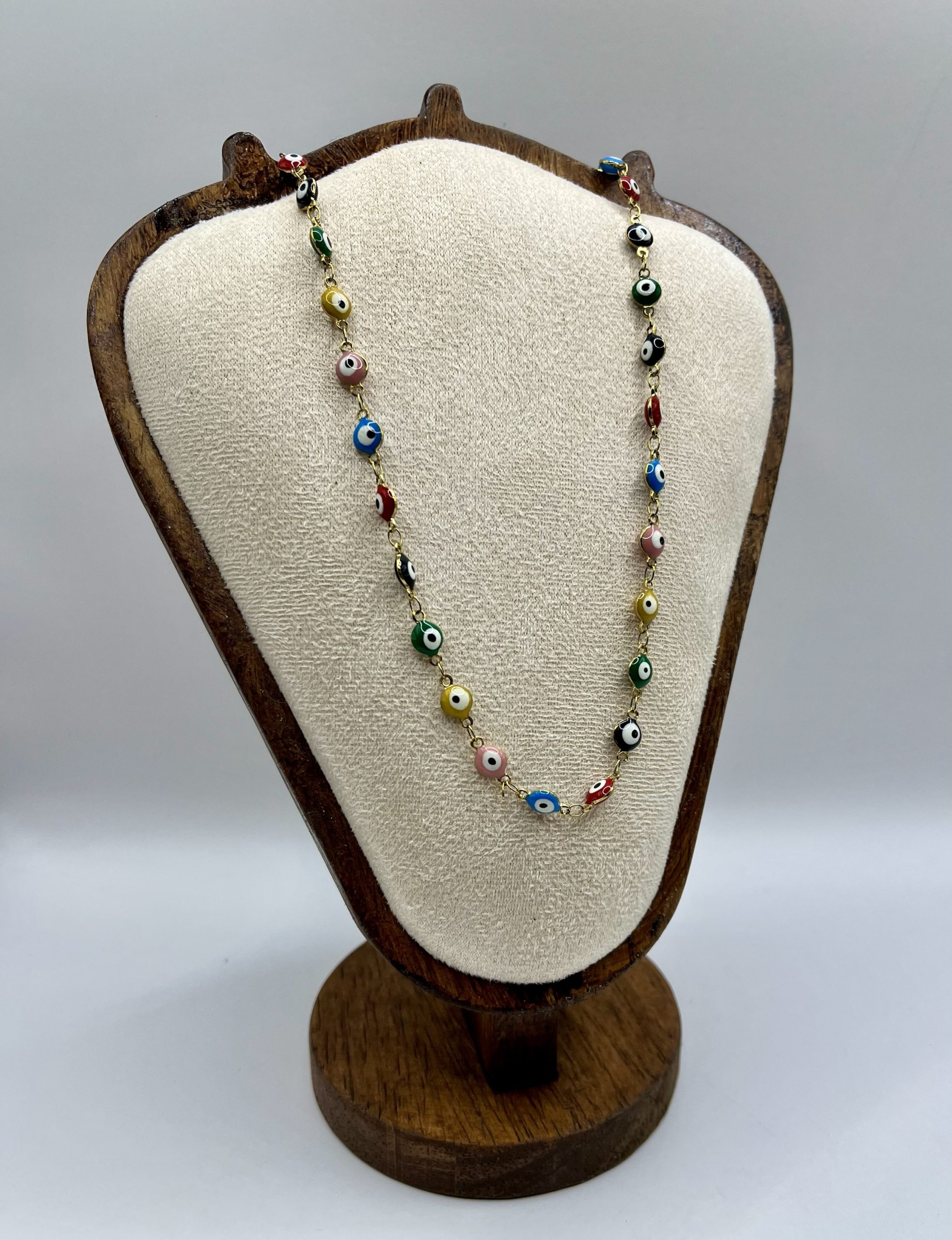 img_1564 🧿 Collana “Occhi Colorati della Fortuna” – Amuleto di Protezione Multicolore - immagine 1