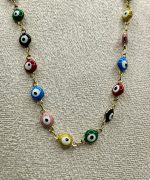 🧿 Collana “Occhi Colorati della Fortuna” – Amuleto di Protezione Multicolore - immagine 2