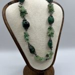 “Collana Agata Verde e Avventurina – Armonia del Cuore e Serenità dell’Anima”
