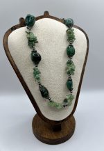 “Collana Agata Verde e Avventurina – Armonia del Cuore e Serenità dell’Anima”