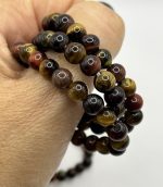 “Collana Mala Occhio di Tigre e Occhio di Bue – Forza, Protezione e Radicamento” - immagine 2