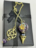 🔮 Pendolo in Ametista – Connessione Spirituale e Chiarezza Interiore