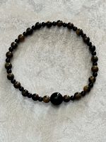 🧿 Bracciale Tripla Protezione – Tormalina, Occhio di Tigre e Ossidiana - immagine 3
