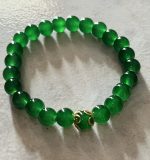 Set Bracciale ed Orecchini in Agata Verde – Energia, Armonia e Raffinatezza