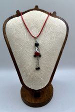 Collana Corallo Rosso e Ossidiana – Amuleto di Protezione e Energia Vitale